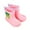 Pink, variant on TAIAOJING Kids Rain Boots Shoes For Boys Non- Lightweight Outdoor Daily Wear Comfortable Drawstring Ankle Booties Toddler To Youth Birthday 18