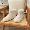thumbnail image 5 of Women's Warm Curly Fur Boots Slippers, Comfy Plush Fleece Lined House Shoes with comfort Insole, 5 of 9