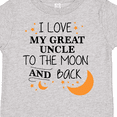 thumbnail image 4 of Inktastic I Love My Great Uncle To The Moon and Back Boys or Girls Toddler T-Shirt, 4 of 5