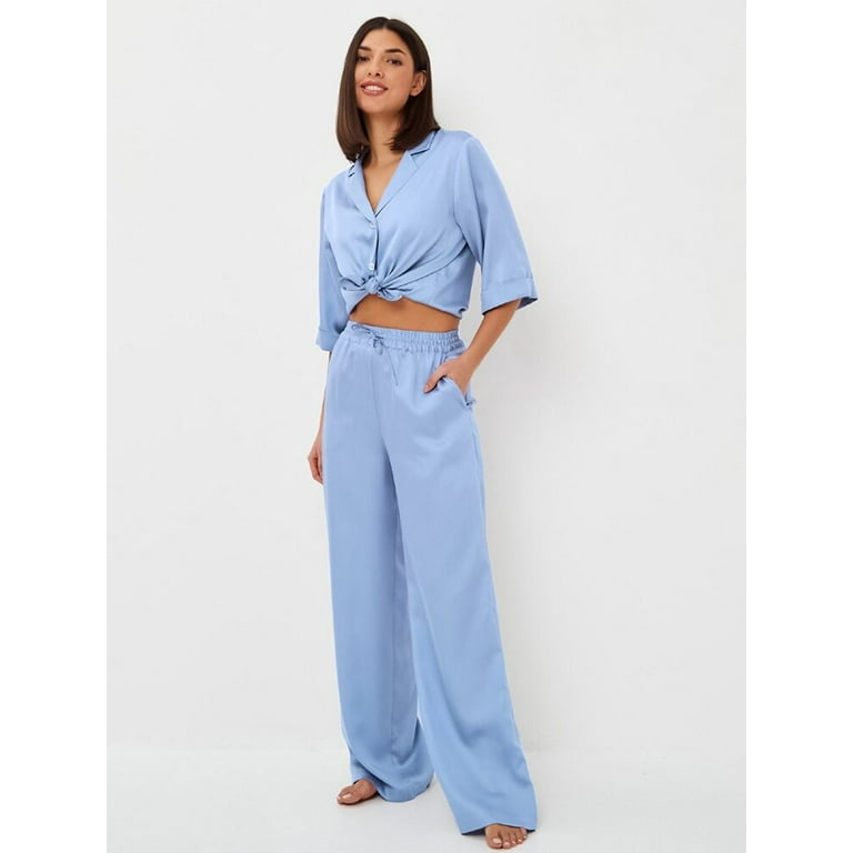 DanceeMangoo 100% Cotton Womens Pajamas Single Breasted Sleepwear
