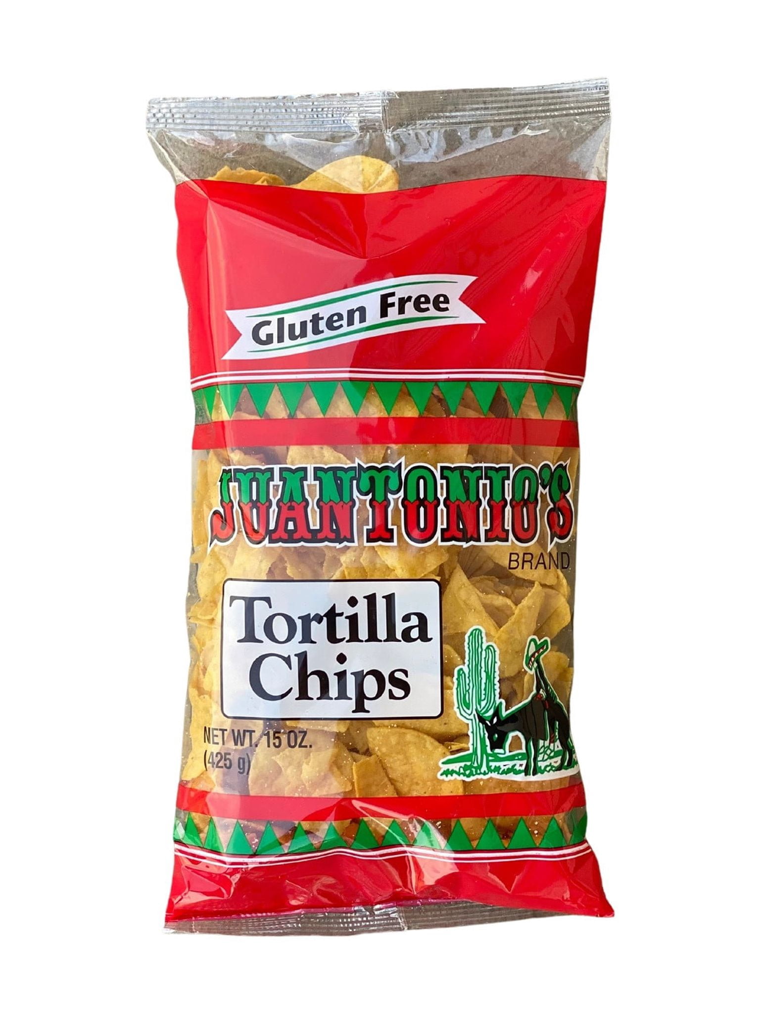 (3 pack) Juantonio's Tortilla Chips, Gluten-Free, 15 oz Bag