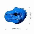 thumbnail image 2 of Lunxisen 1 Pcs Dinosaur Head Feeder Hanging Wildlife Feeding T Shaped Chipmunk Nut Feeder Backyard Garden Outdoor Decorative Funny Squirrel House(17*10*12cm), 2 of 8
