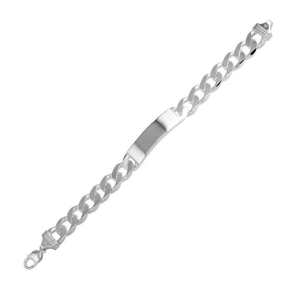 Sterling Silver Miami Cuban Link Curb ID Bracelet 11.3mm Engravable 925 Chain Jewelry Female Unisex