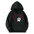 thumbnail image 4 of Babcutegg Girls Sweatshirts Casual Fashion Pullover Hoodies Outfit for Kids Black Size 7, 4 of 4