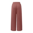 thumbnail image 4 of WILLBEST Pantalones Casuales para Mujer, de Pierna Ancha, Cintura Alta, Estilo Bohemio, Estilo Palazzo, para Yoga, Playa, Tallas Grandes, Estilo Hippie, para Mayor Comodidad y Estilo. Chica, 4 of 6