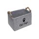 thumbnail image 2 of Caja De Juguetes Para Perros Cesta De Almacenamiento De Juguetes Para Perros Plegable Contenedor De Juguetes Para Perros Decorativo Con Mango De Madera Patrón De Perro Lindo Para Juguetes Para Perros Inevent PT001556-01, 2 of 6