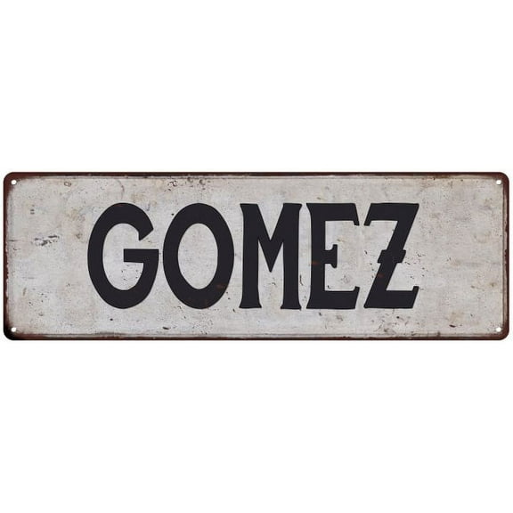 GOMEZ Vintage Look Gift Rustic Chic Metal Sign 6x18 206180036168