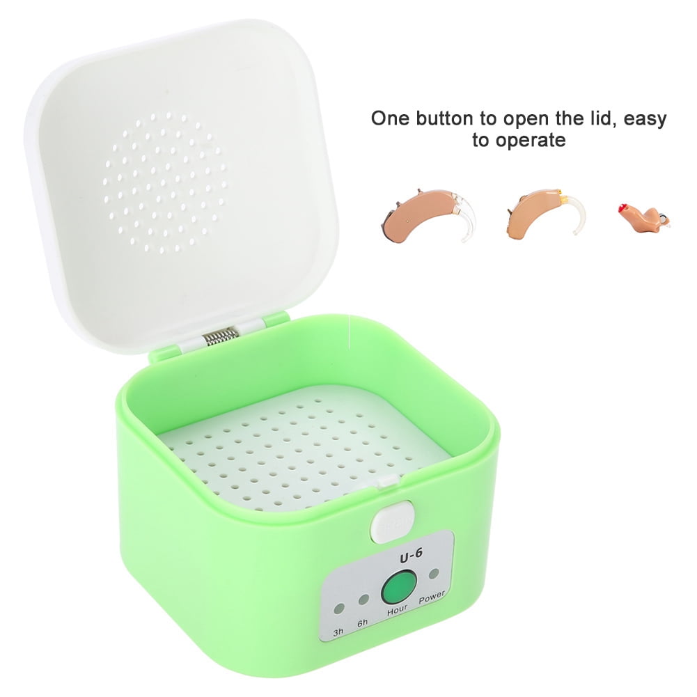 OTVIAP Hearing Aid Dryer,Electric USB Drying Box Headphone Dehumidifier Moisture Proof Hearing Aid Dryer Case
