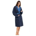 thumbnail image 2 of SKYLINEWEARS Shawl Collar Robe Women Terry Cloth Robes knee length Cotton towel Bathrobe Soft Shower Robes, 2 of 6