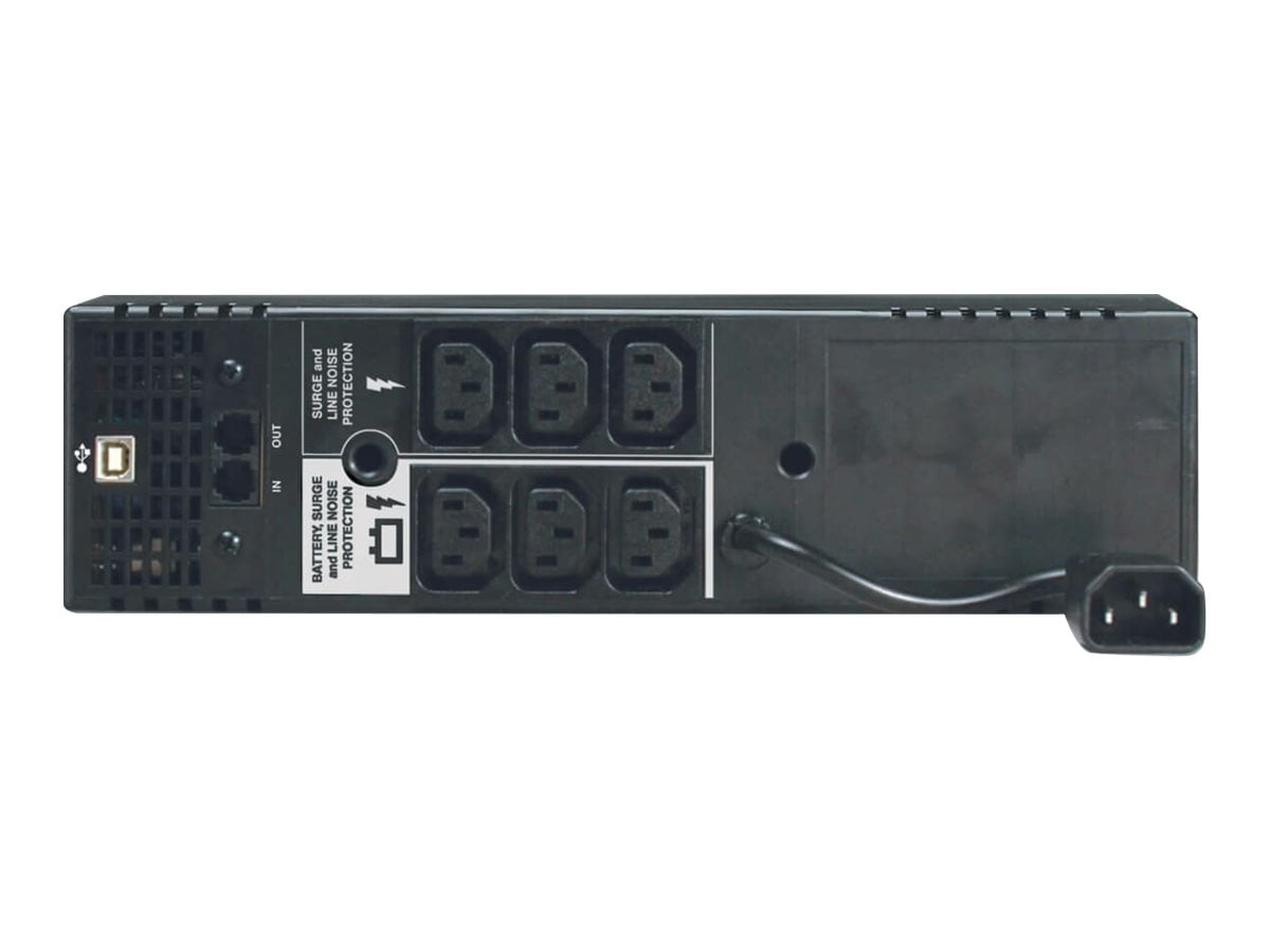 Tripp Lite UPS Smart 1000VA 500W Tower LCD AVR 230V RJ11 C13 - UPS - AC 230 V - 500 Watt - 1000 VA - USB - output connectors: 6 - 2U - attractive black