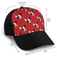 thumbnail image 2 of Yiaed Bulldog Red Print Baseball Cap Dad Hat Polo Style Plain Blank Adjustable Size, 2 of 5