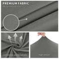 thumbnail image 3 of JIATER Recliner Chair Covers Stretch Velvet Recliner Slipcover with Pockets,24"-33",Gray, 3 of 8