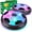 Green, variant on LINXUXIE 3 in 1 Hover Soccer Ball Set with LED Lights and 2 Goals,Air Floating Soccer Toys for Kids Indoor Outdoor Sports,Soccer Games 3 4 5 6 7 8 Year Old Birthday Gift