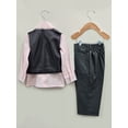 thumbnail image 5 of B-One Kids Boys' Formal Vest, Pants, Dress Shirt, and Tie Outfit Set, 4-Piece, Sizes 2T-14, 5 of 6