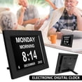 thumbnail image 1 of CNKOO Digital Alarm Clock American Lifetime Extra Large Digital Wall Clock with 8‘‘ Large Screen Display Reusable Clear Smart Adjustable Time Date for Home Office, 1 of 11