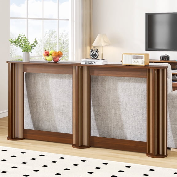 Narrow Console Table, Mid-Century Modern Entryway Table, Long Sofa Table for Hallway, Living Room