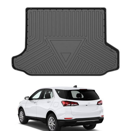Cargo Liner Fit 2017-2024 Chevy Equinox All Weather Rear Trunk Cargo Tray Floor Mat for Chevy Equinox 2017 2018 2019 2020 2021 2022 2023 2024 SUV Accessory , Black
