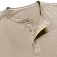 thumbnail image 6 of Fnnxeal Mens T-Shirts Fall Winter Casual Crew Neck Long Sleeve Fashion Beige Shirts for Men Size L, 6 of 7