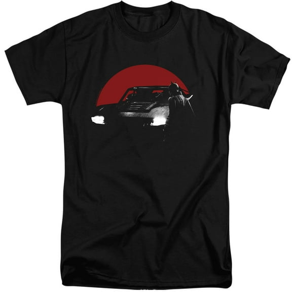 The Batman (2022) Red Moon And Batmobile Unisex Adult Tall T Shirt