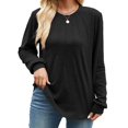 thumbnail image 4 of Towmus Womens Sweaters Dressy Pleated Womens Tunic Tops Casual Blouses Fashion Long Sleeve Shirts for Women, 4 of 6