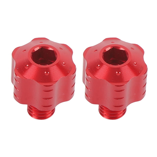 Motorcycle Rearview Mirror Adapter Bolts, 2Pcs Aluminum Alloy 8mm Thread Height Adjustment Screw Handlebars Mirror Fitting for Motorcycles