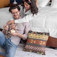 thumbnail image 2 of Plutus Brands Multi-Color Plutus Unique Lanes Border Luxury Throw Pillow 18 in x 18in, Double Sided 18" x 18", 2 of 9