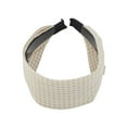 thumbnail image 5 of Unique Bargains 1 Pc Headband Fresh Plaid Wide Hair Accessories Khaki, 5 of 5