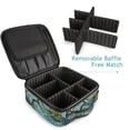 thumbnail image 4 of FORMRS Travel Makeup Bag Large Capacity Train Case Cosmetic Organizer with Adjustable Dividers, Yellow Tree, 4 of 8
