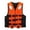 Orange, variant on Adult Life Jacket with High Buoyancy and Inside Pockets, Blue, for Kayaking and Fishing
