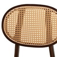 thumbnail image 5 of Baxton Studio Darrion Mid-Century Modern Grey Fabric and Walnut Brown Finished Wood 2-Piece Dining Chair Set, 5 of 9