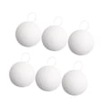 thumbnail image 2 of 6 uds bolas de Navidad de espuma blanca vacaciones DIY manualidades portátiles de Navidad bola de nieve para boda fiesta de año nuevo patio 8cm, 2 of 8