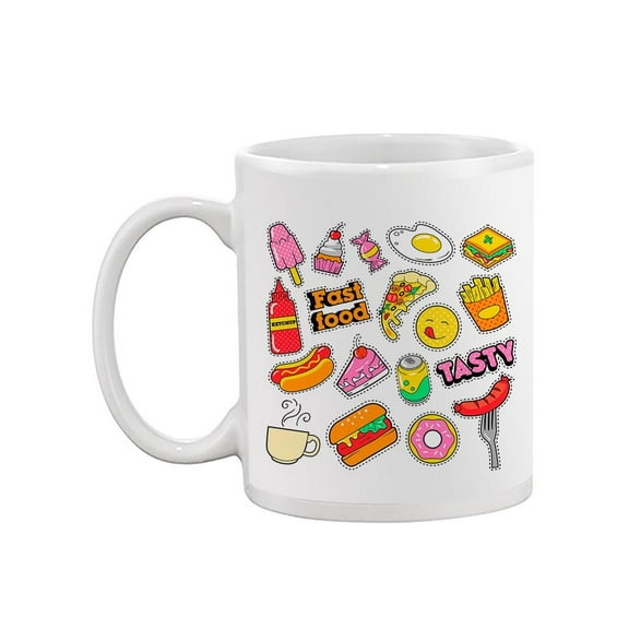 Fast Food Badges  Mug Unisex's -Image by Shutterstock