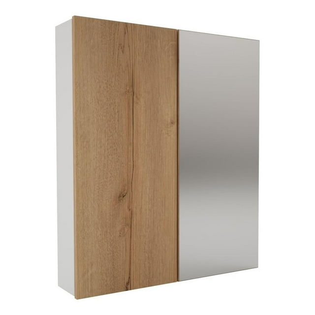 Botiquín con espejo Maderkit Gabinete Para BAÑO color Duna 59,8 cm Ancho x 70 cm Alto x 12,9 cm Fondo