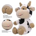 thumbnail image 4 of Vache en peluche, animal mignon, dessin animé, bétail, veau, poupée, jouet pour enfants, cadeau d'anniversaire, 30 cm, 4 of 4