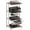 White, variant on Media Stand with Detachable Baskets, 4-Tier AV Media Stand Corner Shelf for DVD Players/Cable Boxes/Games Consoles, Audio Storage Rack for Living Room, Gaming Room, Music Studio, Black