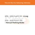 thumbnail image 2 of MAX Advanced Brakes - Brake Kit For 2012-2020 Ford F150 (6 Lug, Manual Parking Brake) | Carbon Ceramic Brake and Rotor Kit Front and Rear | Daily Driving OE Replacement Brake Rotors, 2 of 9