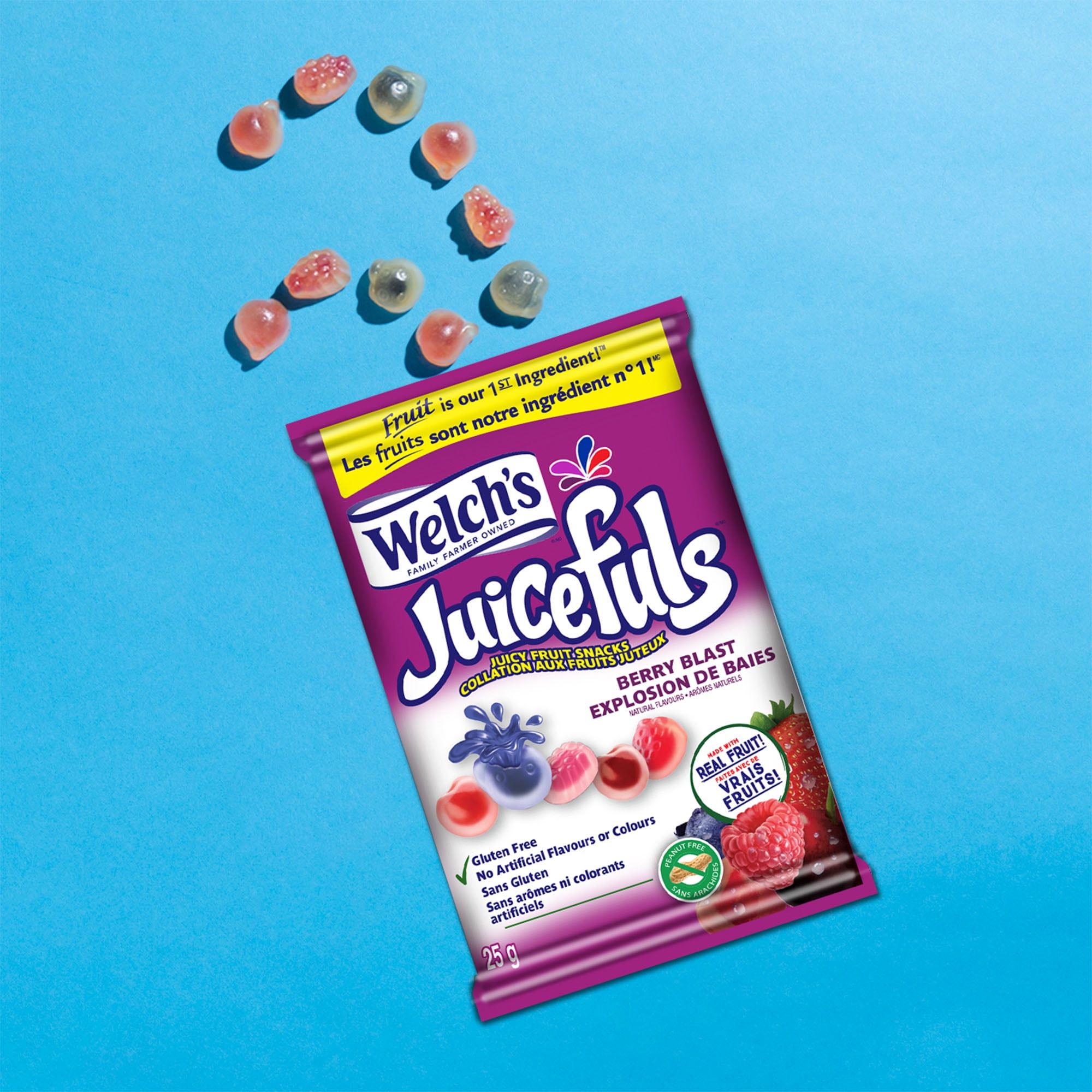 Welch's Fruit Snacks, Berry Blast, 6 Count Snack Box, Gluten Free Snacks, WELCHS 6CT WLCHJFULSBB
