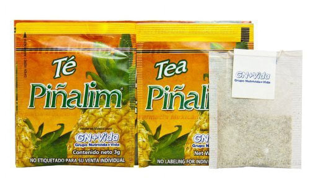 Pinalim Tea – Pineapple, Flax, Green & White Tea Blend – 30-Day Supply – Mexican Formula