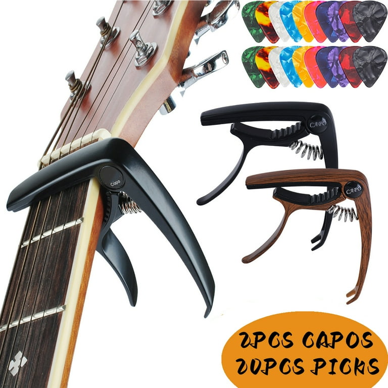 Guitar Capo Guitar with Picks Guitar Capo for Acoustic and Electric Guitars  Bass Ukulele Guitar