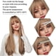 thumbnail image 5 of ER Peluca rubia larga y recta con flequillo de red rosa, sombreros de fibra química Excelente Rendimiento, 5 of 5