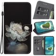 thumbnail image 1 of Compatible with Motorola Moto Edge 40 Flower Painted PU Leather Wallet Case with Card Slots Cover, 1 of 5