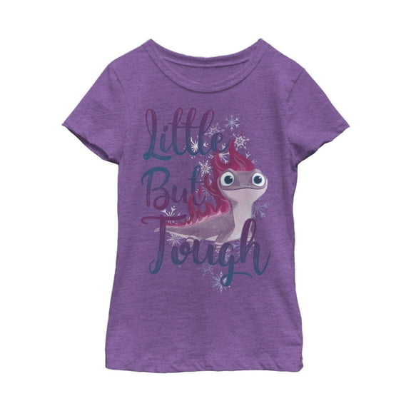 Girl's Frozen 2 Bruni Little But Tough  Graphic Tee Purple Berry Medium