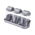 thumbnail image 4 of Caja organizadora de condimentos con tapa para botellas de especias 3 grises, 4 of 9