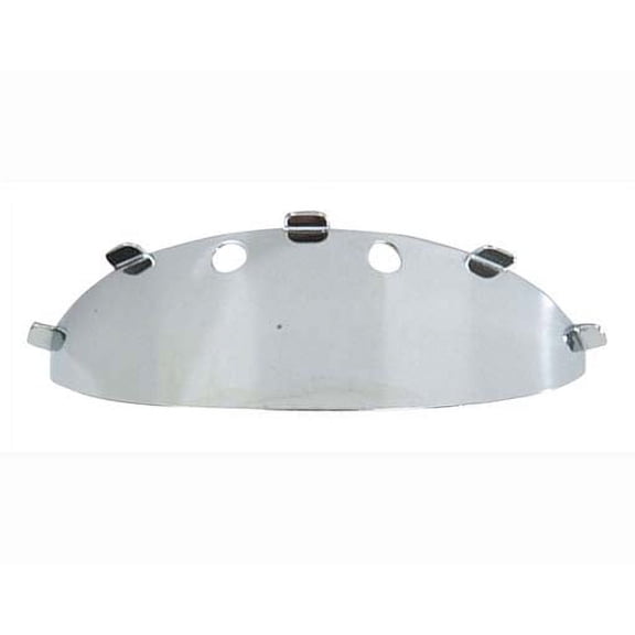 Bullet Light Visor Chrome. Bike light part, bicycle lightpart, lowrider , beach cruiser, chopper, limo