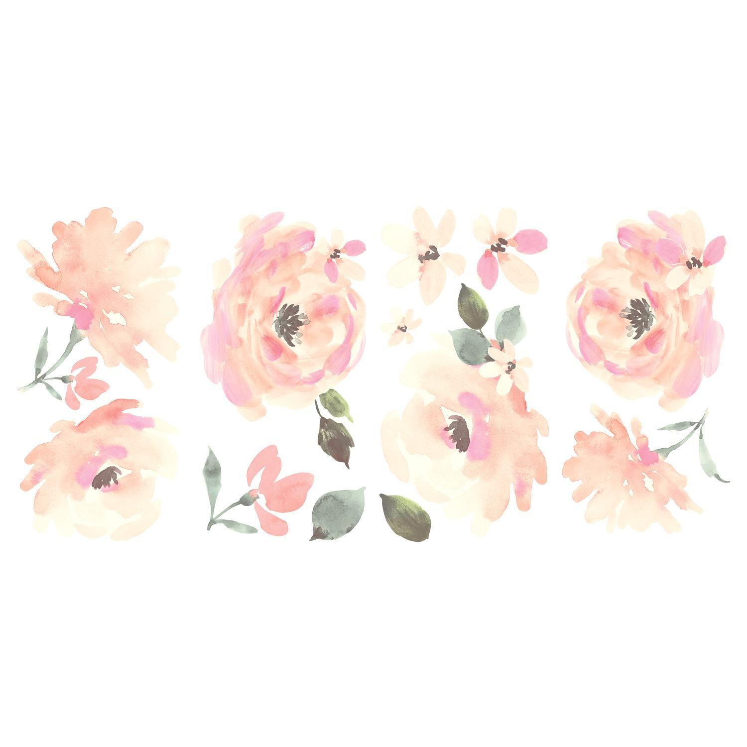 RoomMates Floral Blooms Peel and Stick Wall Decals