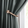 thumbnail image 2 of Curtain Holdbacks, 4 pcs Curtains Holder Wall Mounted Drapery Tiebacks Retro Window Hook for Home Decor, Matte Black, 2 of 7