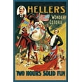 thumbnail image 2 of Friedlander, Adolph 17x24 Black Ornate Wood Framed with Double Matting Museum Art Print Titled - Magicians: Hellers Wonder Coterie, 2 of 4