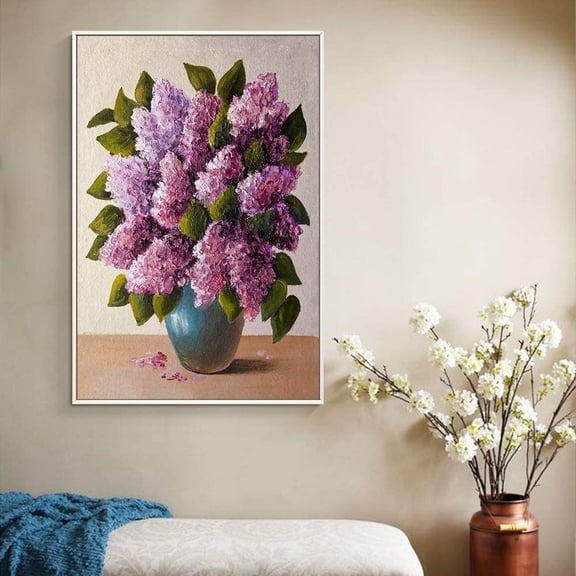wall26 Floating Framed Canvas Wall Art for Living Room, Bedroom Vintage Vase Canvas Prints for Home Decoration Ready to Hang - 16x24 inches