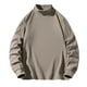 thumbnail image 2 of pstuiky Camisas casuales de manga larga para hombre, Camisa informal de manga larga con cuello alto y color liso para hombre, blusas de manga larga con cuello redondo, camisetas y tops xl, 2 of 7