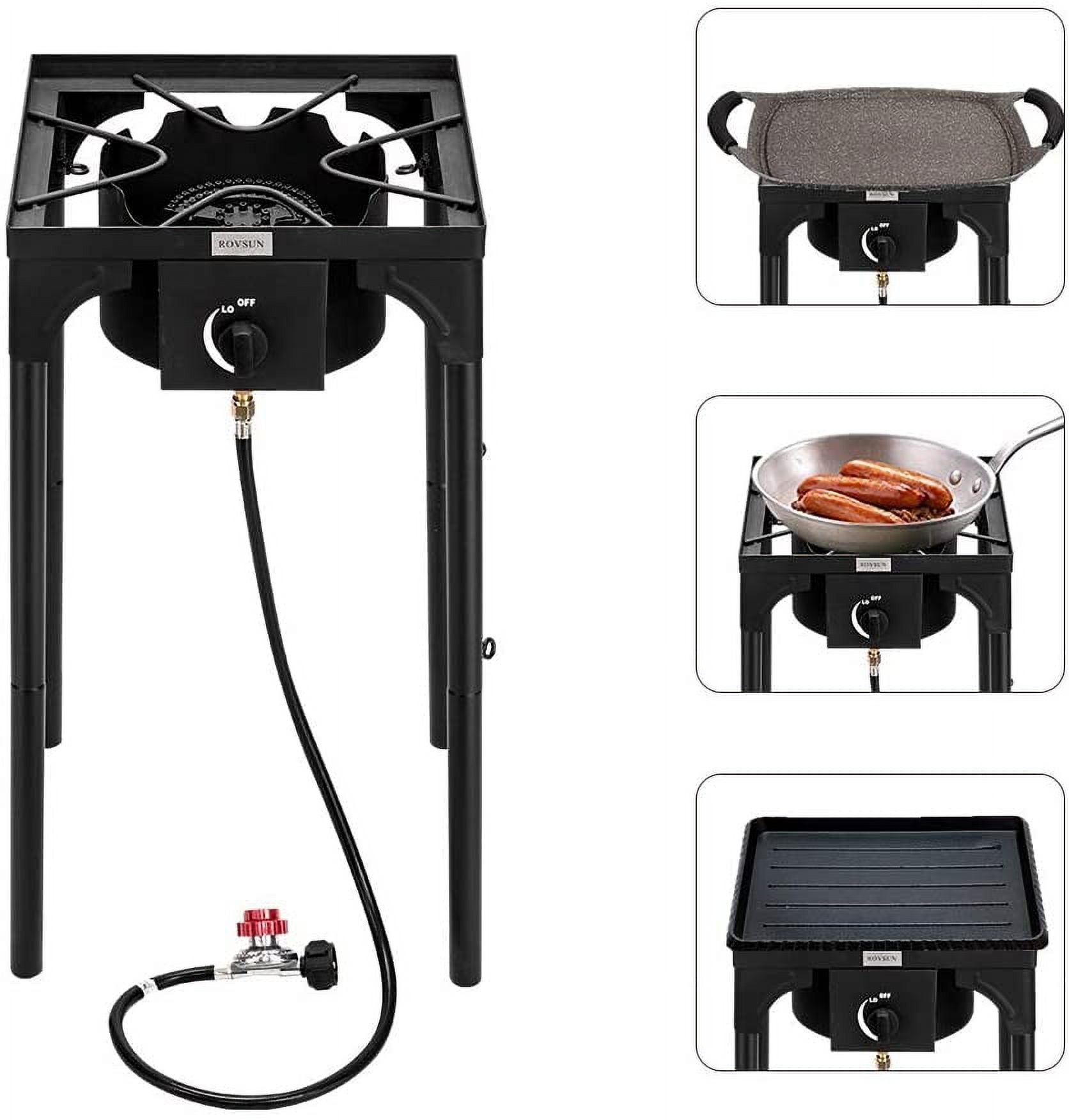 VINGLI Propane Gas Outdoor Stove with Detachable Stand Legs